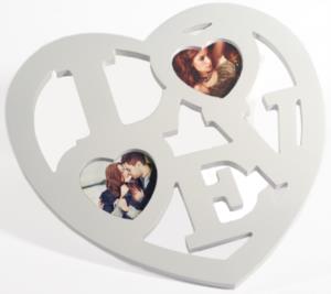 corncice a forma di cuore personalizzata con foto sweet love