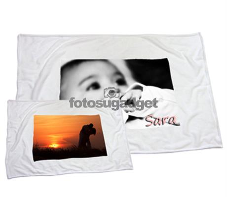 coperta in pile con foto personalizzata