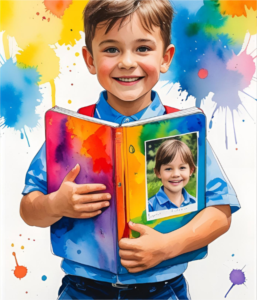 quaderno scolastico personalizzato con foto e grafiche
