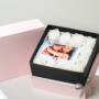 box di rose bianche stabilizzate e profumate con 10 foto