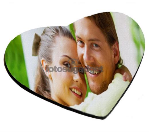 tappetino mouse a cuore personalizzato con foto