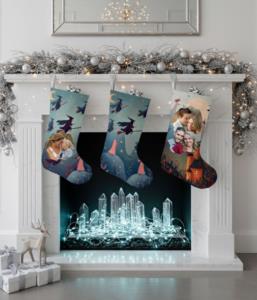 calza della befana personalizzata con foto