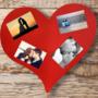 cornice cuore big personalizzata con foto