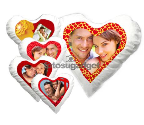 cuscino cuore personalizzato con foto