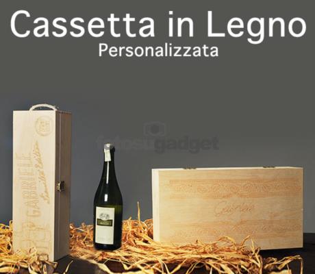 Stampa su cassette per il vino in legno